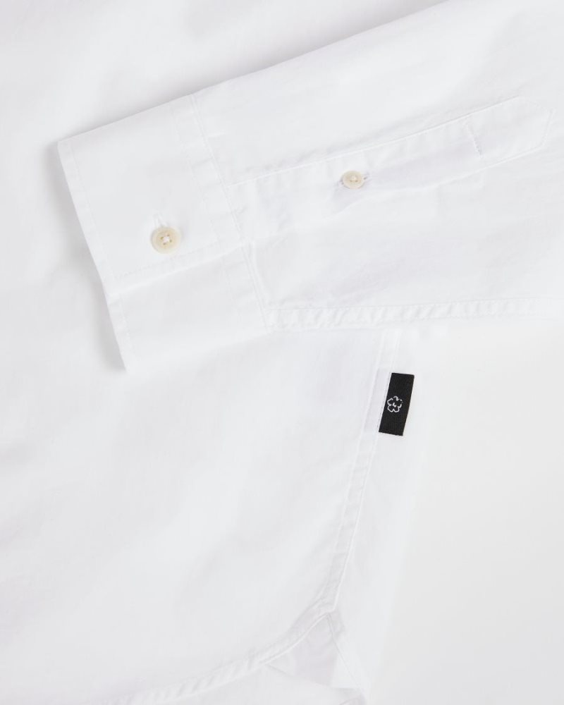 Cheap Ted Baker Mens Shirts On Sale - Fonik Poplin Shirt White